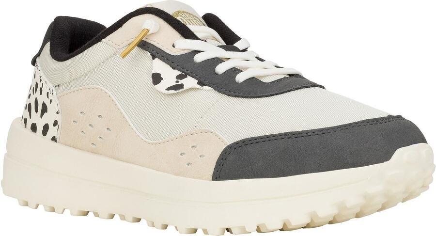 HEYDUDE Hayden Shine Polyester Damestrainers Ivoor Multi