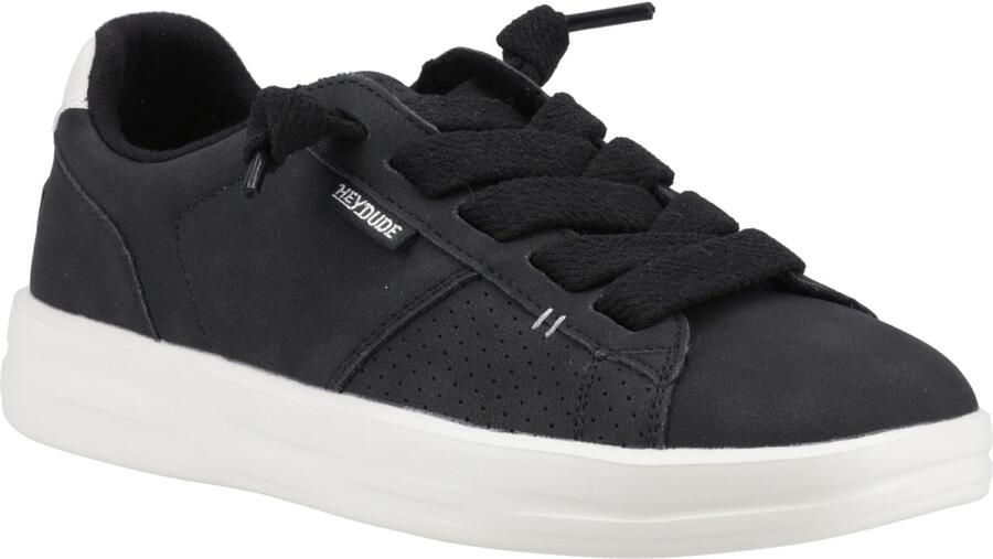 HEYDUDE Karina Duo Classic Polyurethaan Dames Zwarte Sneakers