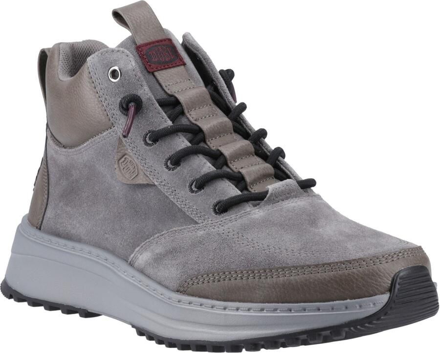 HEYDUDE Tahoe Classic Suede Heren Enkellaarsjes Grijs Multi