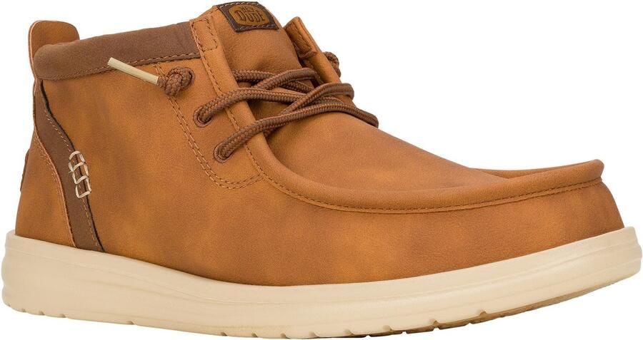 HEYDUDE Wally Mid GripR Klassieke Polyurethaan Herenschoenen Cognac Tan