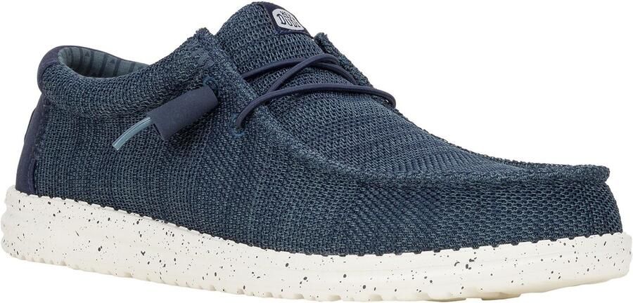 HEYDUDE Wally Stretch Polyester Heren Bootschoenen Navy