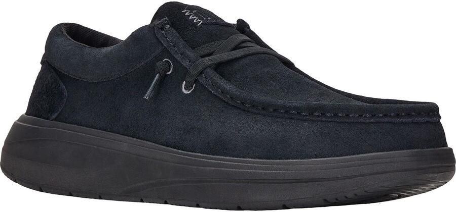 HEYDUDE Wally X Suede Heren Zwart Bootschoenen
