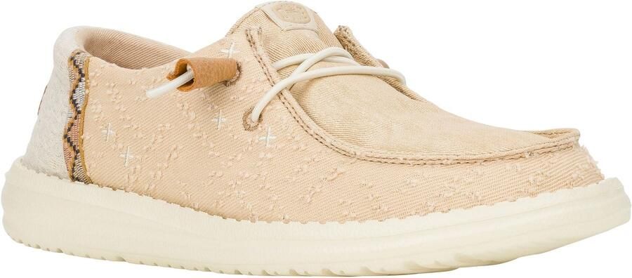 HEYDUDE Wendy Ambachtelijk Boho Katoenen Damesschoenen Tan