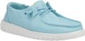 HEYDUDE Wendy Canvas 100% Katoenen Turquoise Instappers Voor Dames - Turquoise
