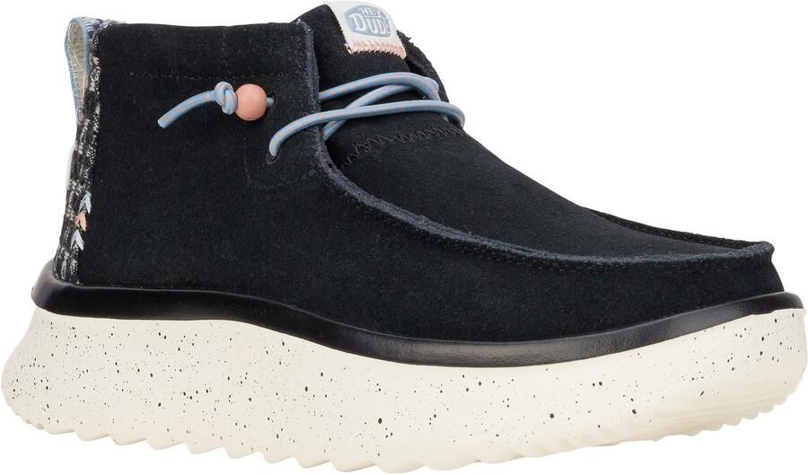 HEYDUDE Wendy Peak Hi Suede Vrouwen Zwart Laarzen