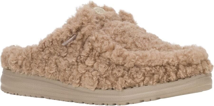 HEYDUDE Wendy Polyester Dames Timber Wolf Muiltjes