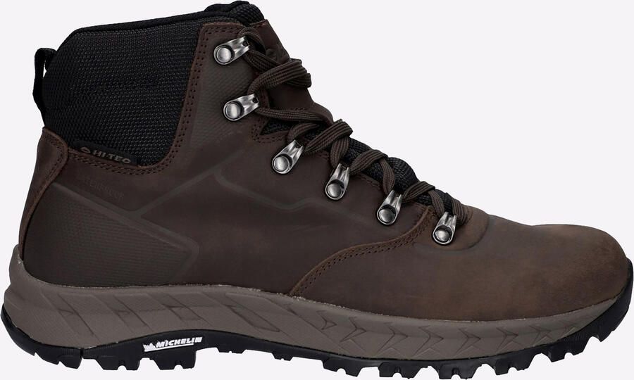Hi-Tec Altitude VII WP Leer Polyester Heren Chocolade Wandelschoenen