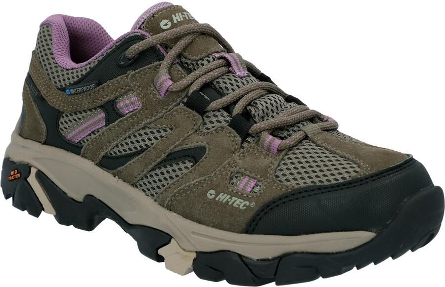 Hi-Tec Apex Lite Low Polyester Dames Taupe Wandelschoenen