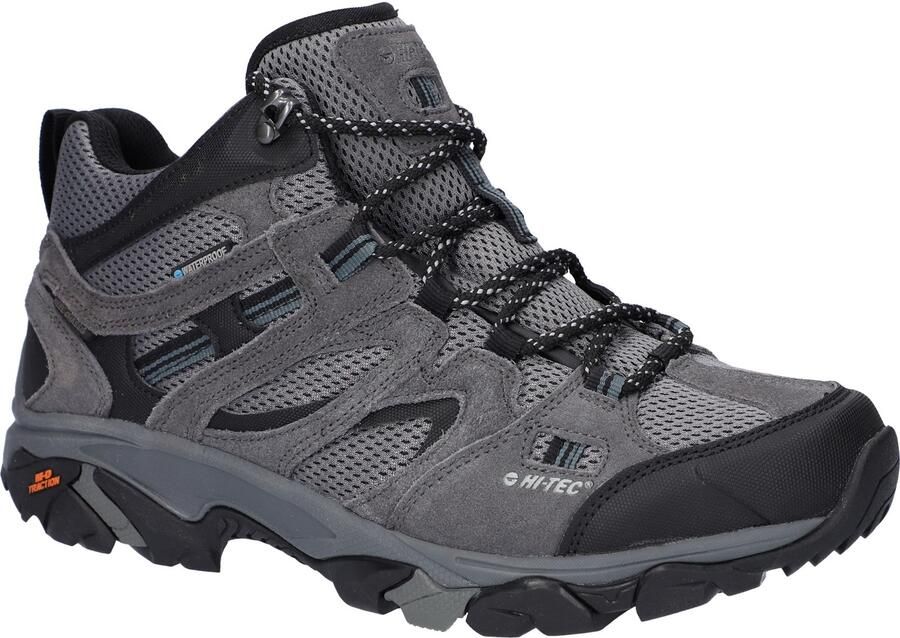 Hi-Tec Apex Lite Mid Polyester Heren Grijze Wandelschoenen