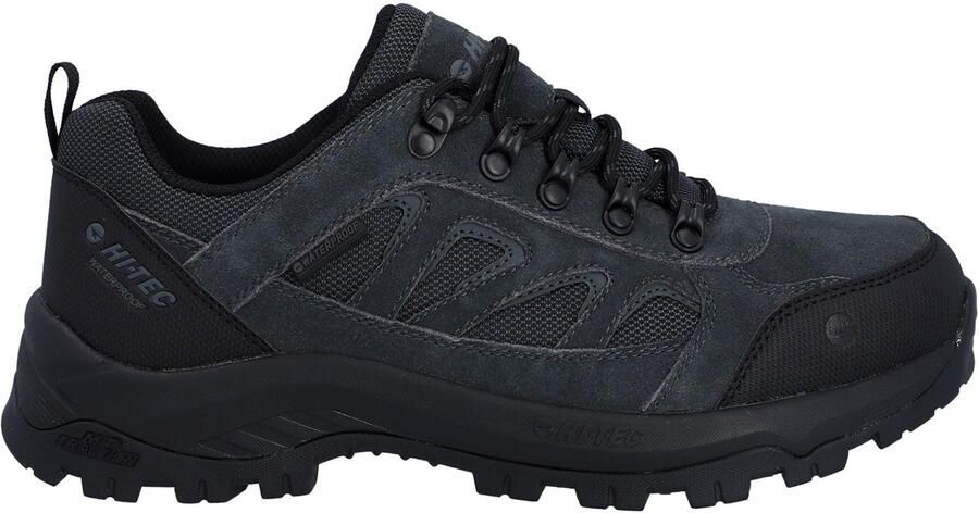 Hi-Tec Bandera Expedition Low Heren Wandelschoenen Van Leer In Antraciet Zwart