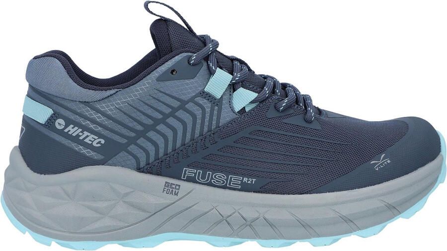Hi-Tec Fuse Trail Low Polyester Mesh Dames Sneakers In Grisaille Flintstone