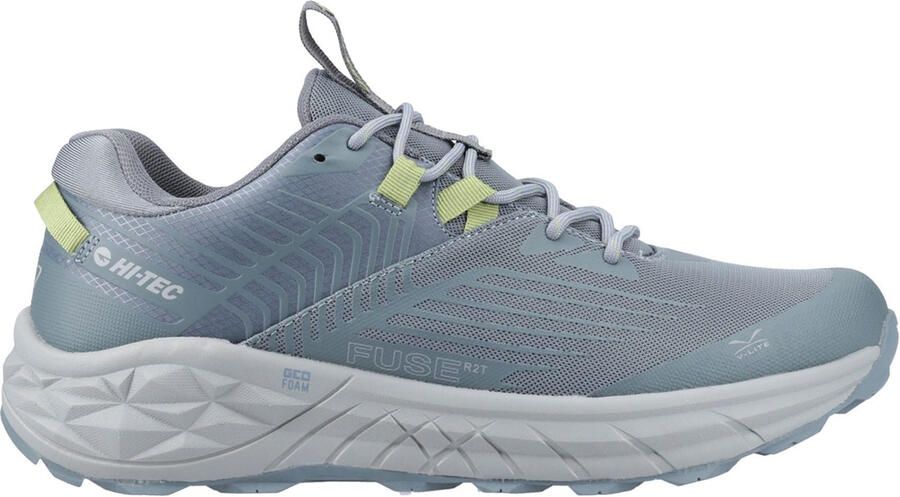 Hi-Tec Fuse Trail Low Polyester Mesh Heren Donker Lei Stormachtig Weer Sneakers