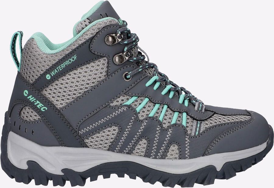 Hi-Tec Jaguar Mid Dames Wandelschoenen Van Polyester In Antraciet Grijs Cool Grijs