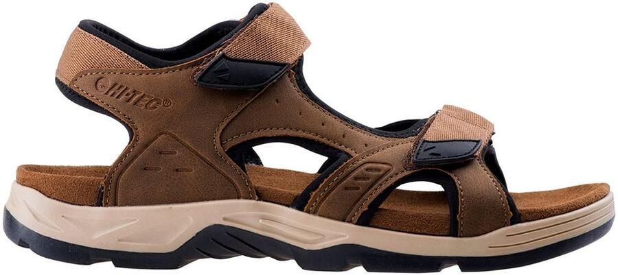 Hi-Tec Leren sandalen heren Lucibel (Donkerbruin zwart)