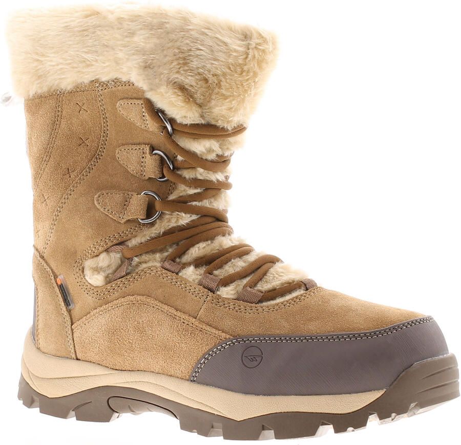 Hi-Tec Mortiz 200 Leren Wandelschoenen Voor Dames In Lichtbruin