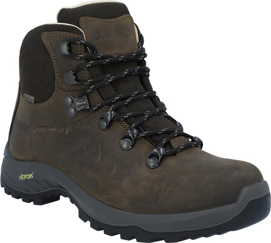 Hi-Tec Ravine Pro Dames Wandelschoenen Van Bruin Leer