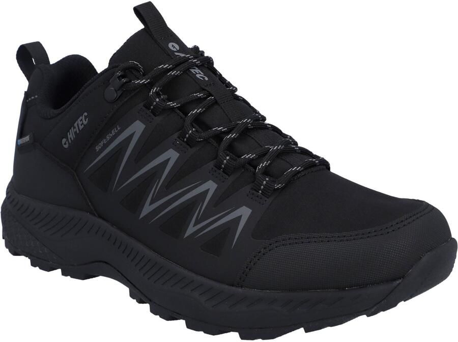 Hi-Tec Stealth Low Heren Wandelschoenen Van Polyester In Het Zwart donkergrijs
