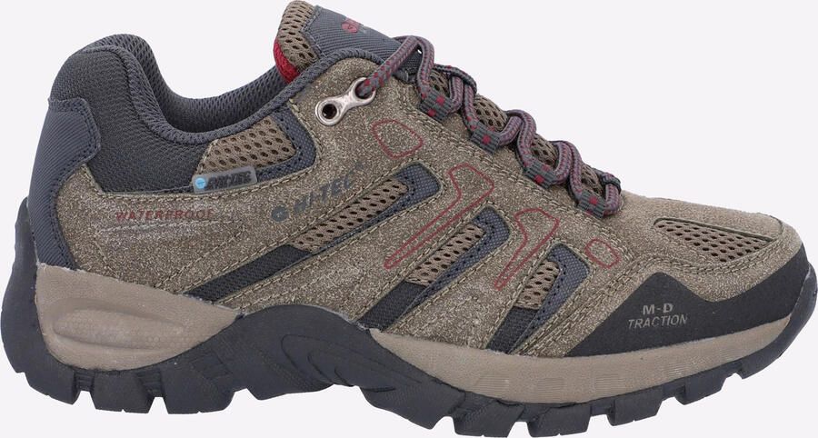 Hi-Tec Torca Low Mesh Dames Wandelschoenen Donker Taupe Antraciet