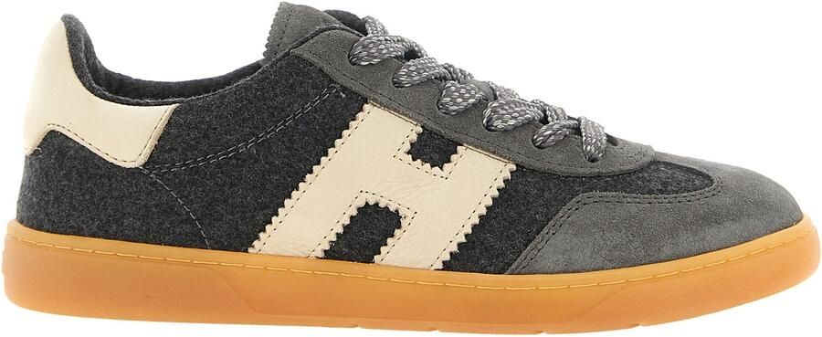 Hogan Grijze lage sneakers van wol