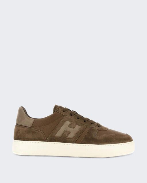 Hogan Heren sneaker met vetersluiting en h-band detail