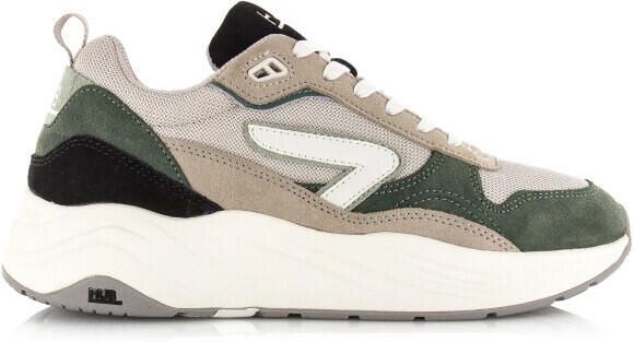 Hub Glide light bone off white green lage sneakers heren