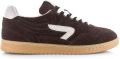 Hub Vancouver dark coffee light bone lage sneakers heren - Bruin