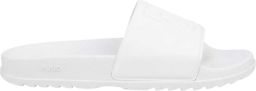 Hugo Boss Dames Match It Stacked Logo Flat Sliders (Wit)