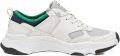 Hugo Boss Heren Asher Leren Hardlooptrainers (Wit) - Wit
