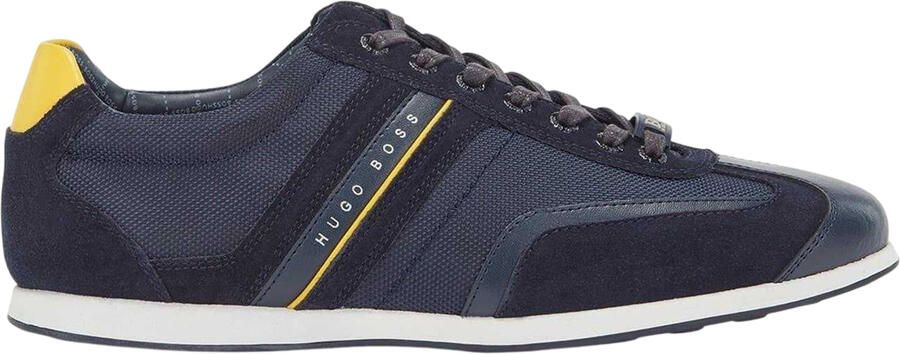 Hugo Boss Heren Stiven leren veterschoenen (Marine)