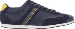 Hugo Boss Heren Stiven leren veterschoenen (Marine)