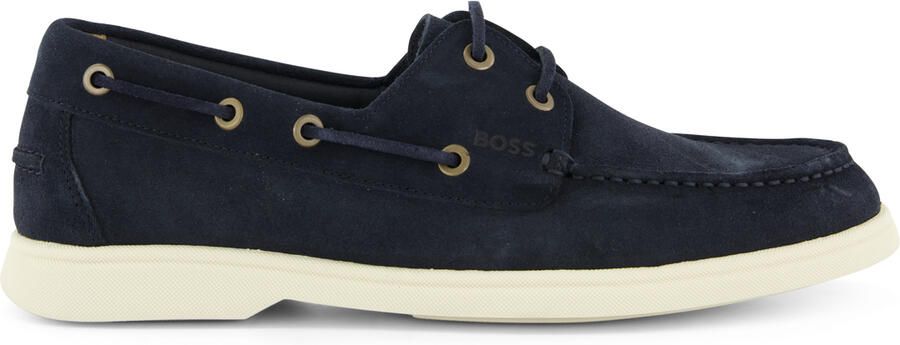 Hugo Boss Instapper suede donkerblauw BOSS Sienne
