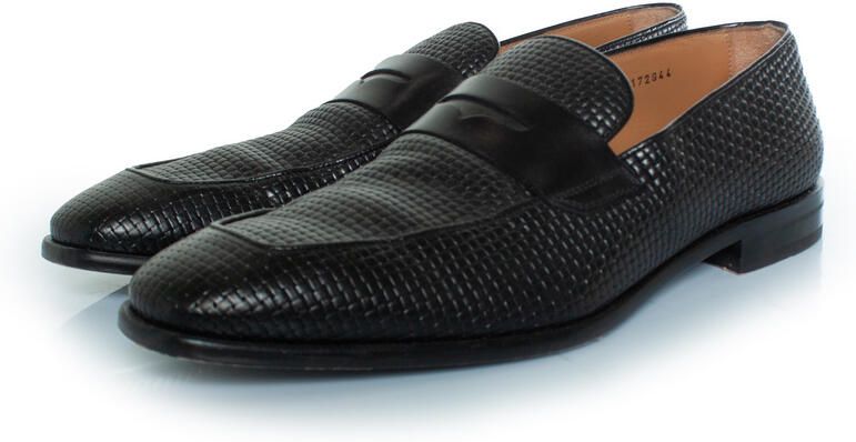 Hugo Boss Pre-owned Boss Lisbon gevlochten leren loafers