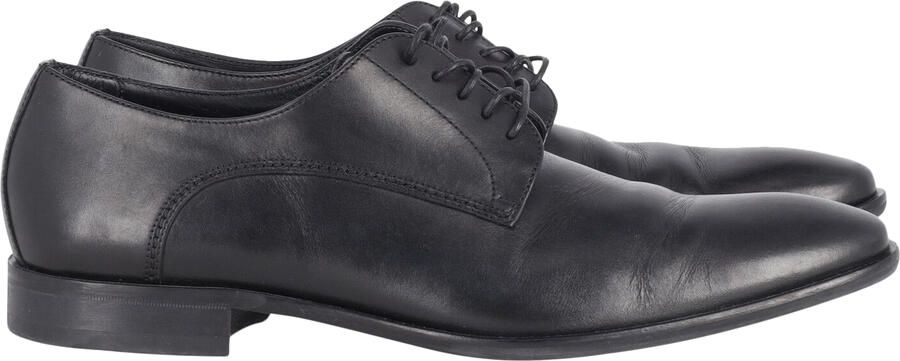 Hugo Boss Pre-owned Hugo Boss Derby Veterschoenen in Zwart Leer