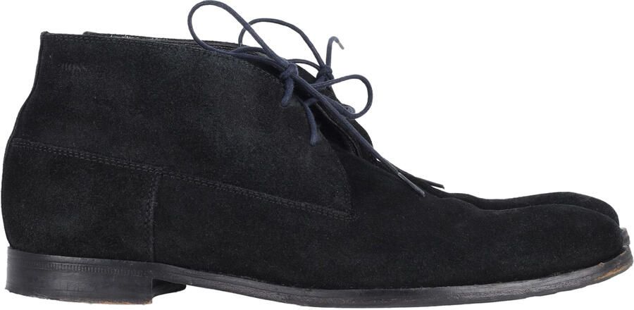 Hugo Boss Pre-owned Hugo Boss Desert Veterschoenen Enkellaarsjes in Zwart Suède