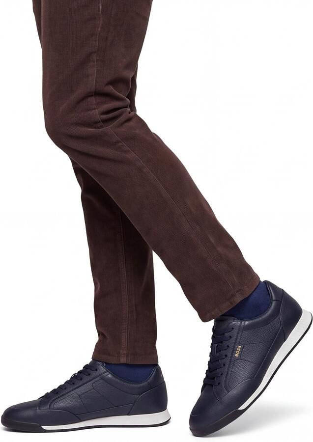 Hugo Boss Schoenen BOSS Black donkerblauw generfd leer