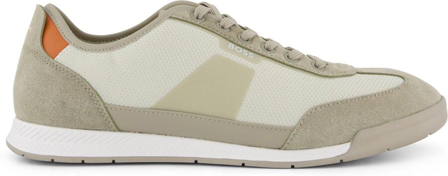 Hugo Boss Sneaker beige BOSS Nitan Lowp Txmx vlakken