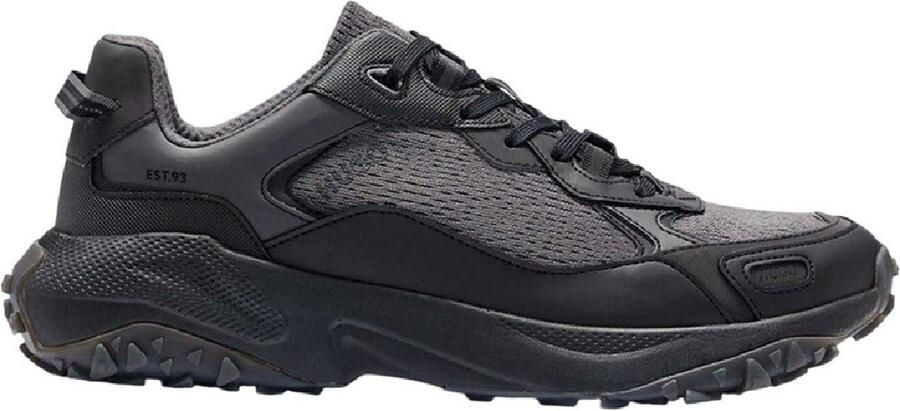 HUGO Heren Cyrus Logo Laaggesneden Trainers (Houtskool)