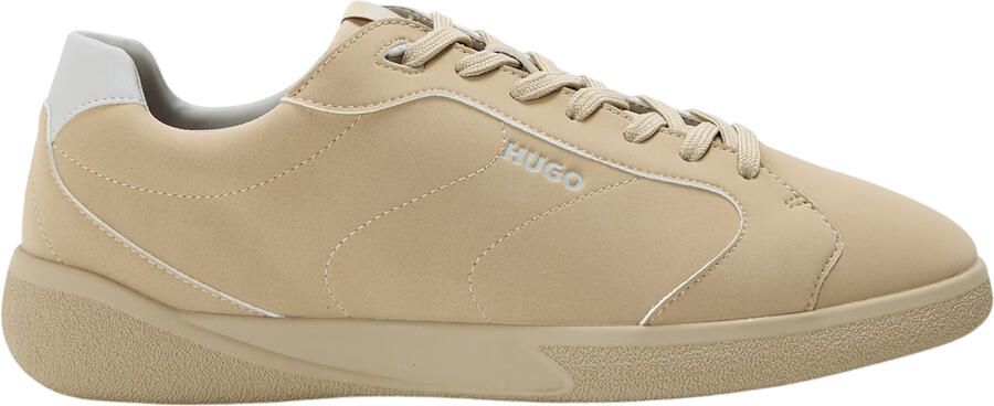 HUGO Heren Suède Trainers (Medium Beige)