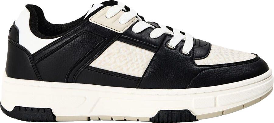 HUGO Heren Yarrow Tenn Platform Trainers (Houtskool)