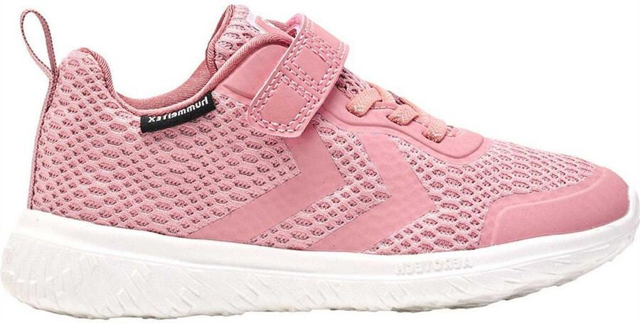 Hummel Actus Tex-sportschoenen voor kinderen (Roze Wit)