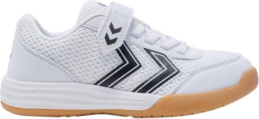 Hummel Kinderen Kinderen Multiplay Flex Vc Flat Indoor Court Trainers (Wit Zwart)