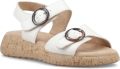 Hush Puppies Alison Leren Dames Crème Sandalen - Creme