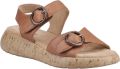 Hush Puppies Alison Leren Dames Tan Sandalen - Cognac