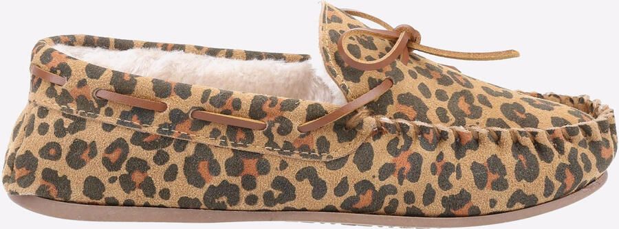 Hush Puppies Allie Suède Luipaard Pantoffels Voor Dames