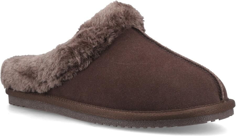 Hush Puppies Amara Suède Dames Chocolade Slippers