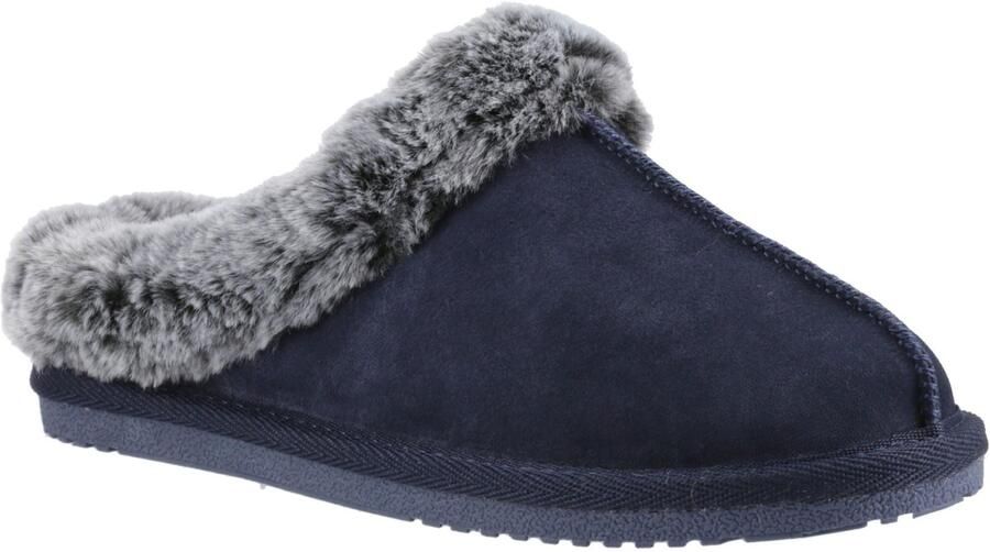 Hush Puppies Amara Suède Dames Marine Slippers