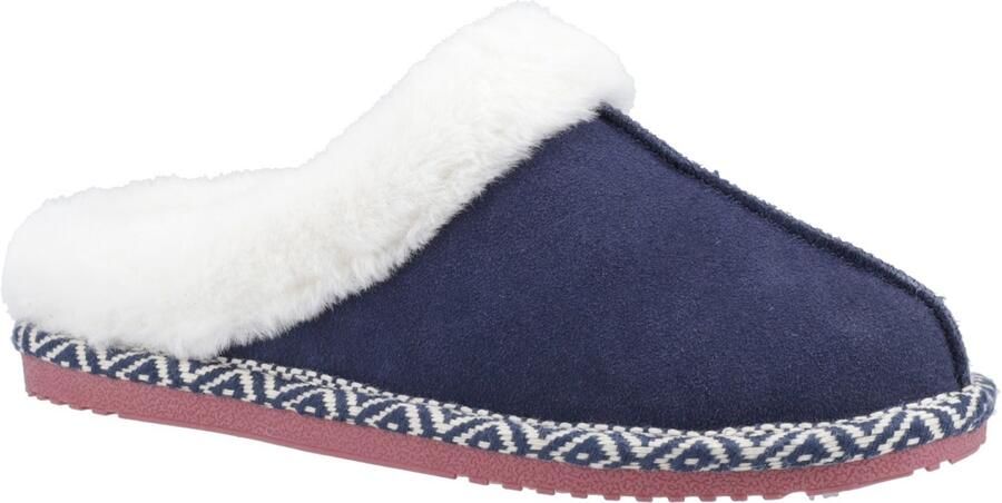 Hush Puppies Amara Suède Vrouwen Slippers Navy