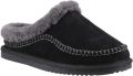 Hush Puppies Anika Suède Dames Zwarte Slippers - Zwart
