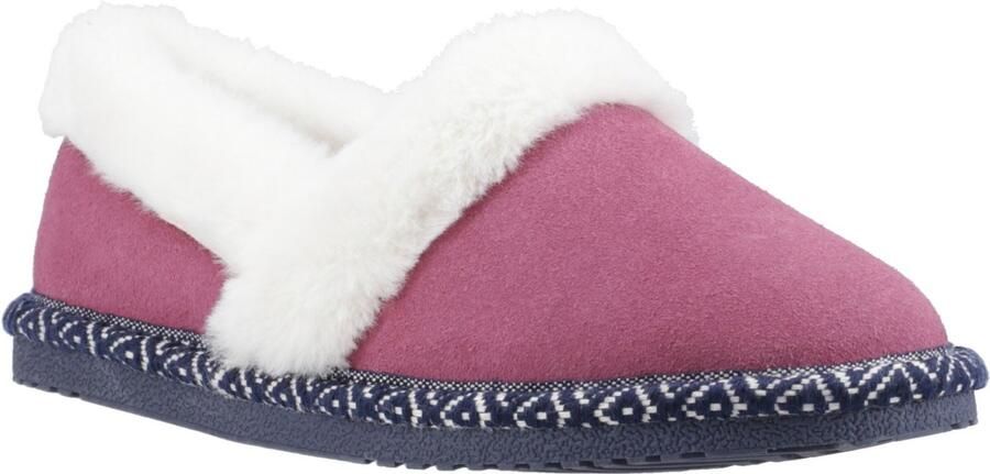 Hush Puppies Ariel Suède Dames Roze Slippers