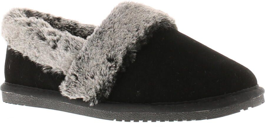 Hush Puppies Ariel Suède Dames Zwarte Pantoffels